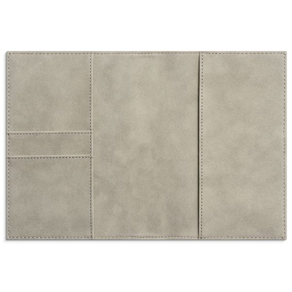A6 Beige Suede Cover Open