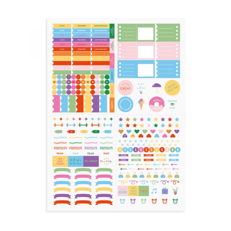 Sample Colour Stickers Colour Explosion Stickers - So Typical Me (UK)