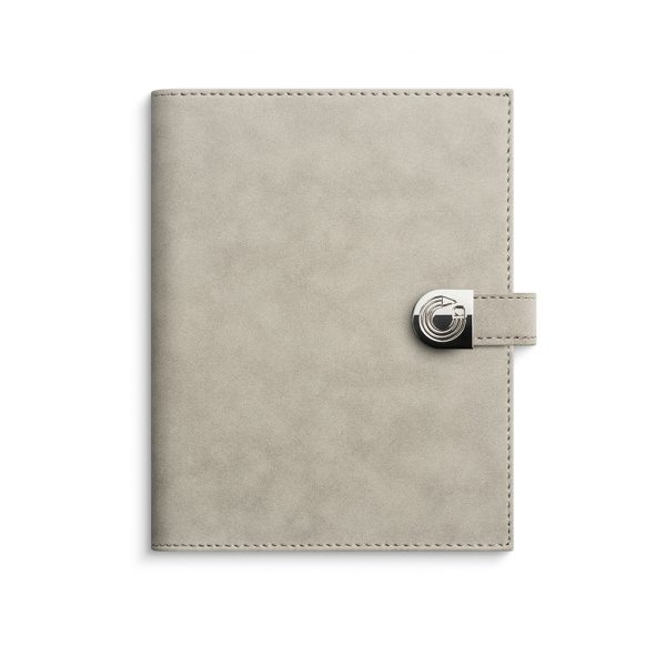 Cover for A6 Diary, beige suede