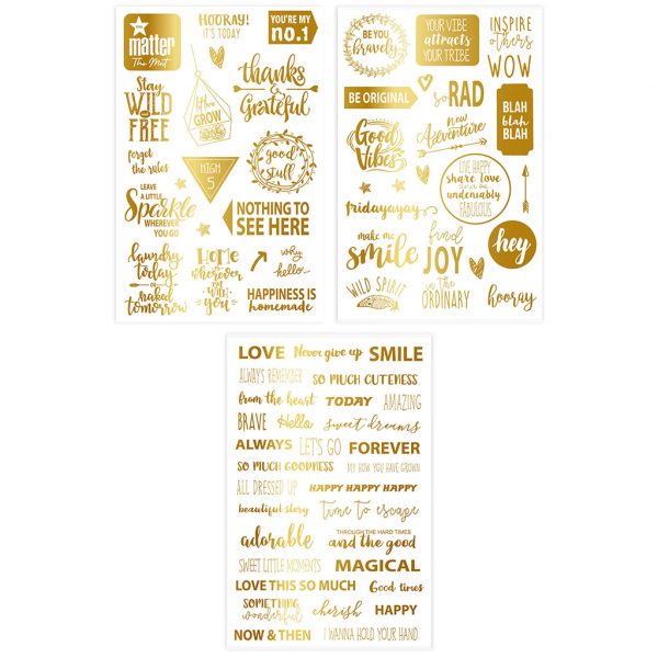 Glimmering Gold Stickers