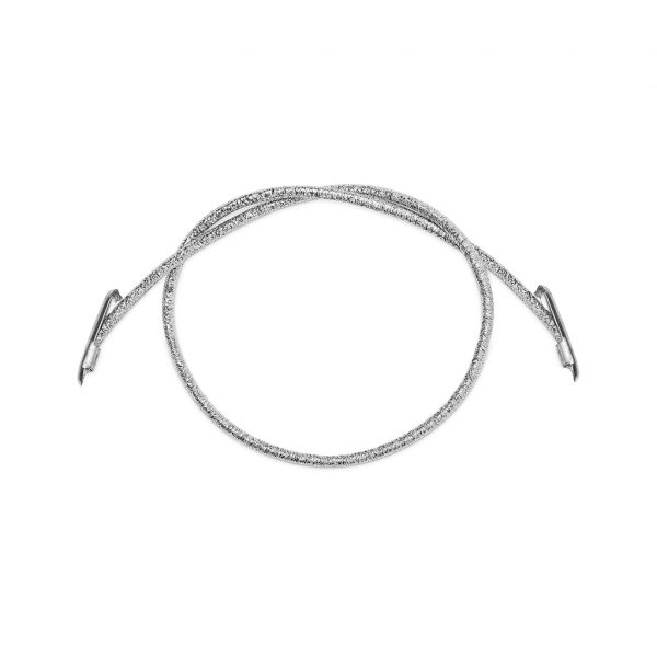 Elastic Band Closure - Silver