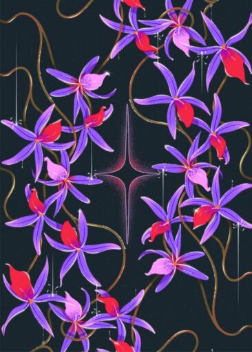 Flowers front cover by Laurie-Anne Poquet