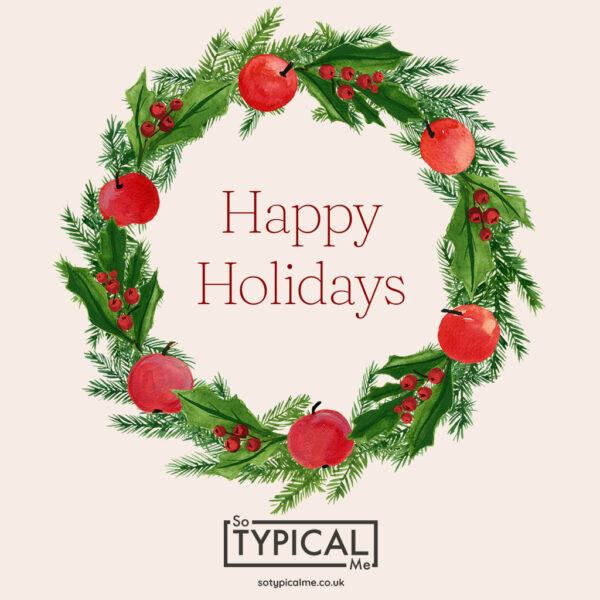 happy holidays gift card design